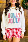 Holly Jolly Patchwork Sweatshirt