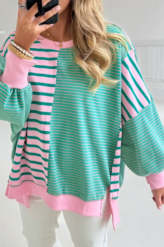 Anna Stripe Sweatshirt